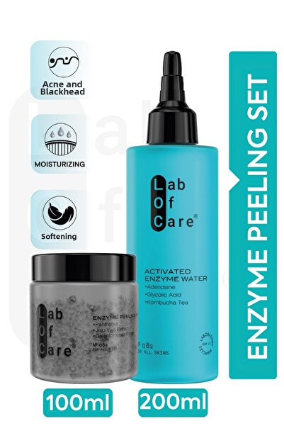 Lab of Care رقم: 082 مجموعة تقشير إنزيمية للتفتيح والتنقية وشد المسام