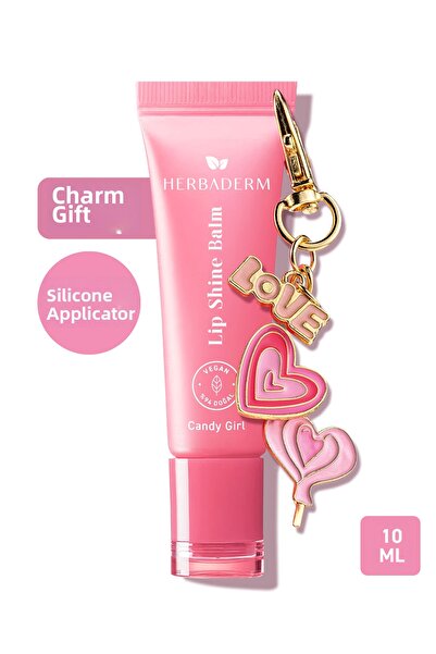 Herbaderm Candy Girl, Brightening, Plumping, Repairing Vegan Lip Balm, Cotton...