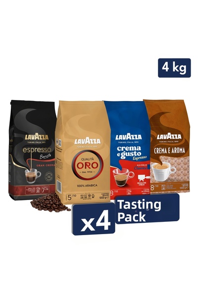 LavAzza كواليتا أورو + كريمة وجاستو كلاسيكو + كريمة وإرامو + إسبرسو باريستا ج...