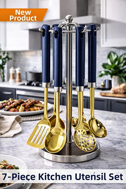 KİTCHENWARE Premium Gold Stand 6+ Piece Serving Table Set – Luxurious Present...