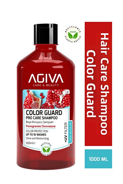 Agiva Care&Beauty شامبو للعناية بالشعر مرطب وواقي للصبغة - 500 مل