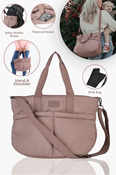 Lucina حقيبة بيرا ماذر بيبي للعناية الحرارية وصالة الألعاب الرياضية