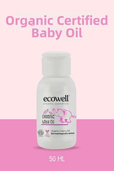 Ecowell زيت أطفال عضوي - حجم مناسب للسفر (50 مل)