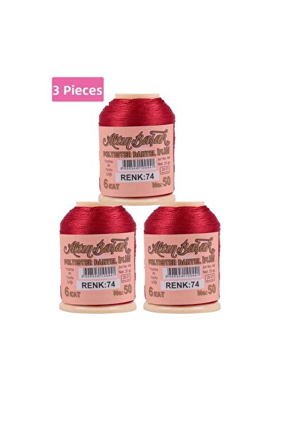 Royaleks 3 Pieces of Goldenrod Needle and Lace Thread 20 Gr - No: 074