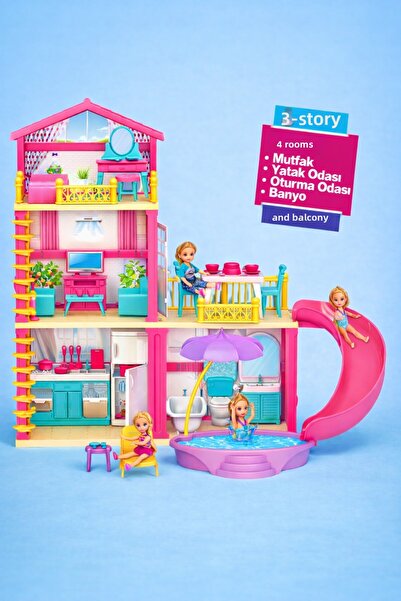 a v d a مجموعة منزل اللعب لولا للعطلات تتضمن دمية.