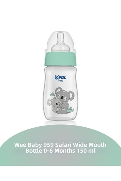 Wee Baby 959 Safari Wide Mouth Baby Bottle 0-6 Months 150 ml