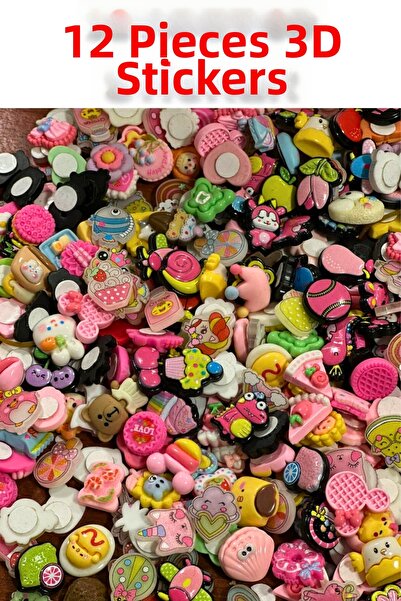 Vagon ملصقات ثلاثية الأبعاد 12 قطعة - يتم شحنها بشكل مختلط داخل العبوة