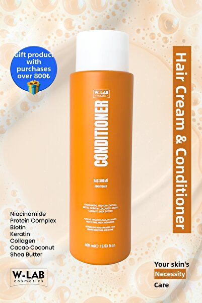 W-Lab Kozmetik بلسم منعم ومرطب ومغذي 400 مل