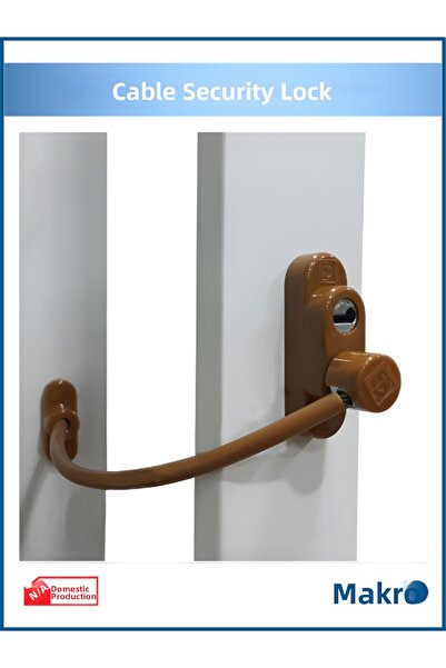 GLASSMAKRO Penkid Steel Wire Rope Pvc Window Safety Child Security Lock Light...