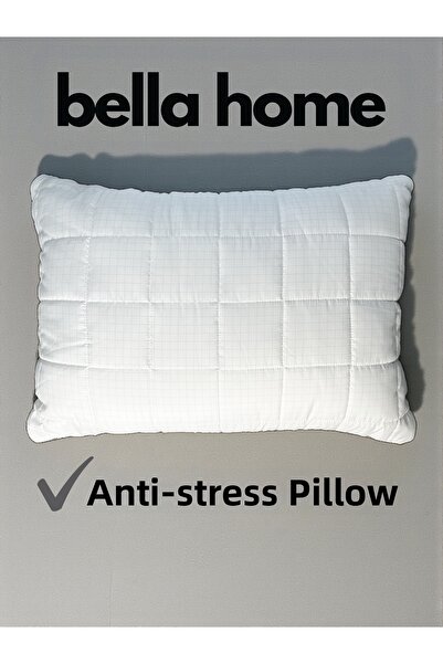 Bella Home Pernă matlasată antistres 50x70 – Lavabilă – Cu fermoar – Albă cu ...