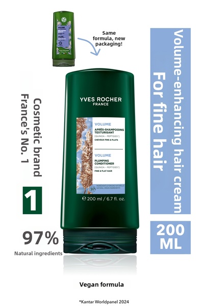 Yves Rocher Volumizing Conditioner - Fine Hair / Volume -Vegan -200Ml