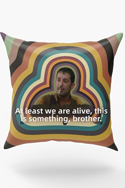 Karkan Tekstil At Least We Are Alive Replica Decorative Pillow