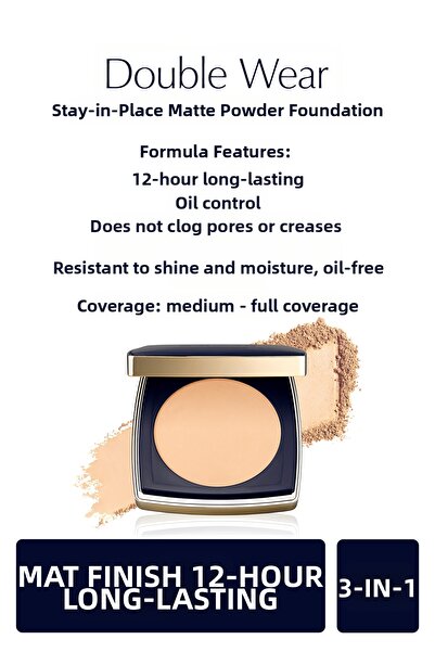 Estee Lauder Double Wear Stay-In-Place Matte Smoothing Foundation - 3N1 Ivory...