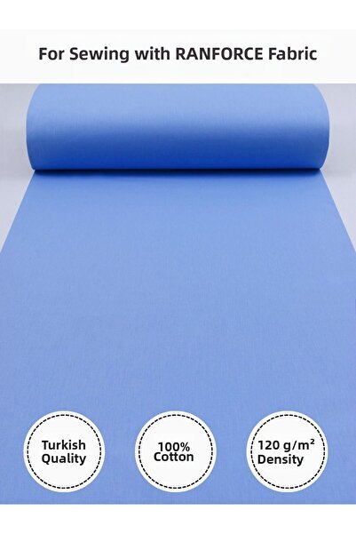 FabricMarket Ranforce Fabric for Sewing Quilts – 100% Cotton, 240 cm × 100 Cm, Plain Dyed Marble Effect