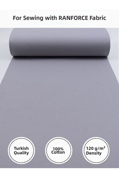 FabricMarket Ranforce Fabric for Sewing Quilts – 100% Cotton, 240 cm × 100 Cm, Plain Dyed