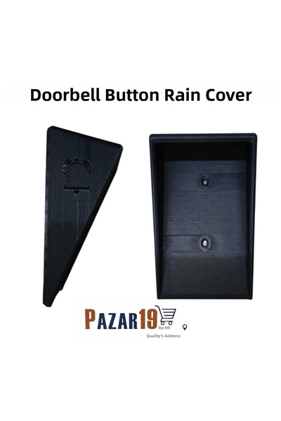 pazar 19 by hitit واقي من المطر لجرس الباب الخارجي