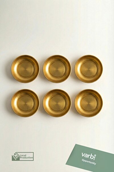 Varbifırsat 6-Piece Gold Snack Bowl Set – Stylish Presentation Bowls, Snack & Sauce Bowls