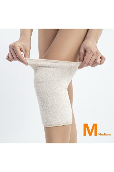 Ht Sağlık قطعتان من واقي الركبة الصوفي - حجم متوسط