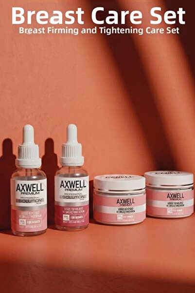 AXWELL PREMIUM مجموعة العناية بالثدي الفاخرة مكونة من 4 قطع