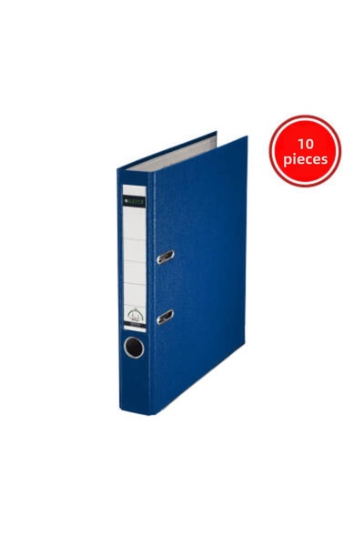 Leitz 180° офис папка, 10 броя, пластмасова, тънка, размер А4, синя