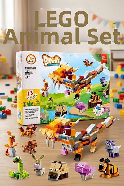craftivio 12 in 1 Transforming Animals and Giant Dragon Building Set - 232 Pi...