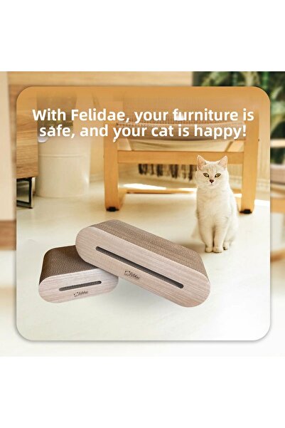 Felidae Corrugated Cardboard, Cat Scratching Sofa - Oval Scratching / Medium ...