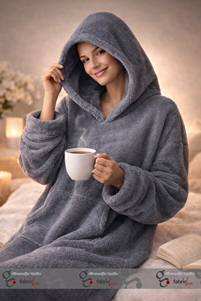 Fabric Box Pătură TV purtabilă cu glugă Wellsoft - Glugă Wellsoft care ține căldura