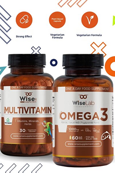 WiseLab فيتامينات متعددة + أوميجا 3
