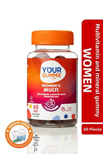 Y'our Gummie فيتامينات متعددة ومعادن مع إنزيم Q10، A، B1/2/3/6/12، D3، E، K2 ...