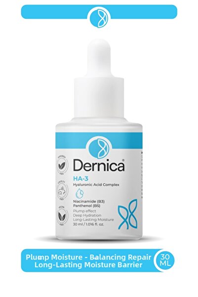 Dernica مركب حمض الهيالورونيك HA-3 - سيروم ترطيب مكثف ثلاثي الأبعاد وإصلاح حا...