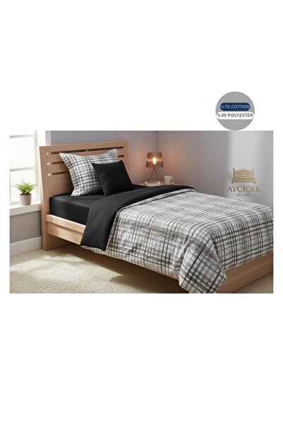 ayçiçek home Single Bedding Set 100/200 Fitted Sheet Quilt 170/220 Custom Size