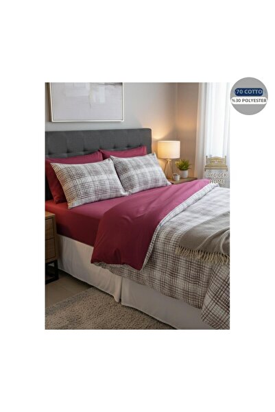 ayçiçek home Single Bedding Set 120/200 Fitted Sheet Quilt 170/220 Custom Size