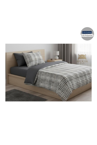 ayçiçek home Single Bedding Set 100/200 Non-Elastic Fitted Sheet Quilt 170/220 Custom Size