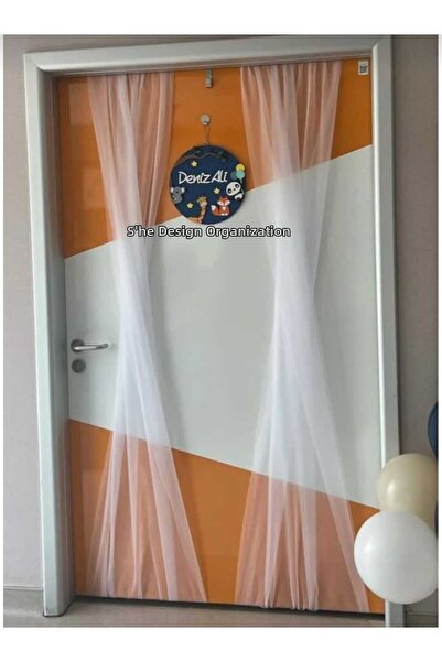 s'he design organizasyon Decor pentru ușa camerei de spital Tulle elastic pen...