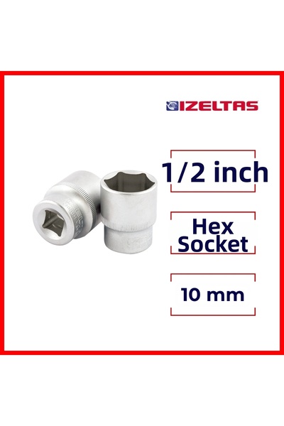 İzeltaş İzeltaş Εξάγωνο Κλειδί Υποδοχής, 1/2 ίντσα 10 χιλιοστά, Υψηλή Αντοχή ...