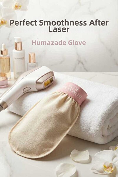 Hümazade قطعة واحدة من قفاز تقشير الحمام من إكرو، حرير مغسول 100% للبشرة العادية