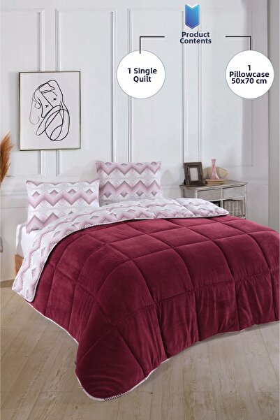 Formeya لحاف فردي لوكس ويل سوفت - وجهين، مع غطاء وسادة، 155x215 سم