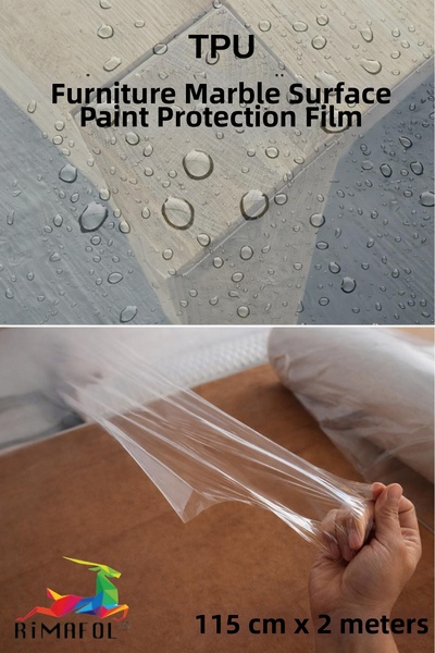 RİMAFOL Furniture Marble Surface Paint Tpu Protection Film 115 cm X 2 Meters
