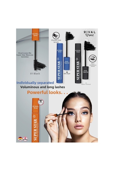 Rival Loves Me Mascara No:03 Super Star Waterproof Xxl 13 Ml