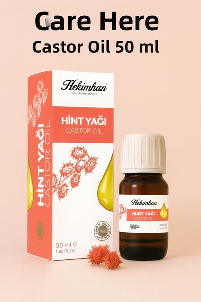 hekimhan bitkisel زيت الخروع 50 مل