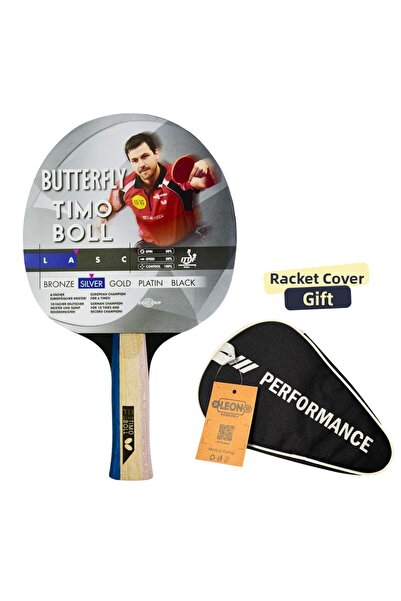 BUTTERFLY Timo Boll Silver Table Tennis Racket Ittf Approved - with Racket Cover