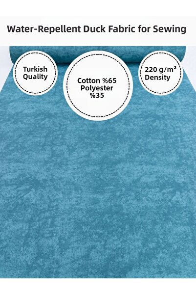 FabricMarket Marble Effect Water Repellent Duck Fabric |   220 G/M² |   65% Cotton 35% Polyester |   180 cm Width