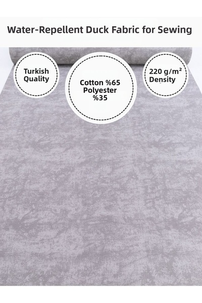 FabricMarket Marble Effect Water Repellent Duck Fabric |   220 G/M² |   65% Cotton 35% Polyester |   180 cm Width