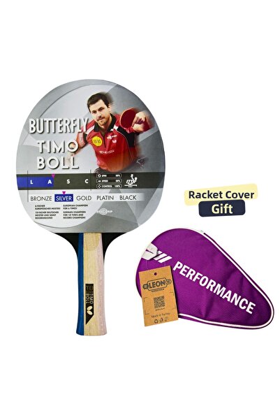 BUTTERFLY Timo Boll Silver Table Tennis Racket Ittf Approved - with Racket Cover