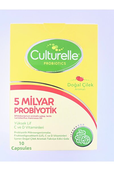 CULTURELLE مكمل غذائي يحتوي على البروبيوتيك وفيتامينات سي ودي ساس 10