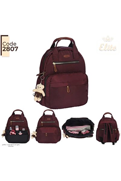 Elite Seal حقيبة ظهر نيرفانا بوردو للعناية بالأم والطفل - حقيبة حفاضات للأم ب...