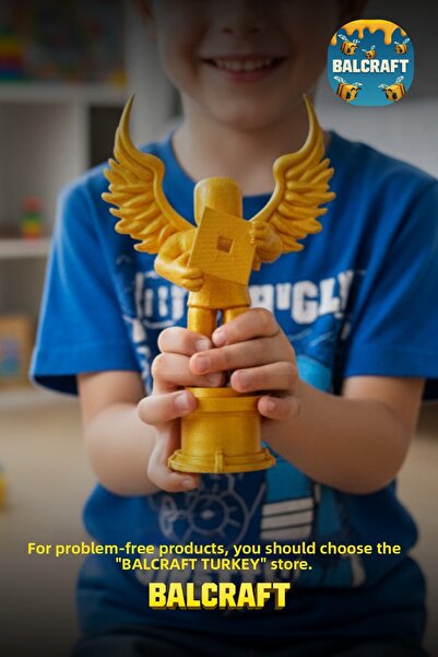 BalCraft Türkiye كأس جائزة هدية بلون ذهبي من روبلوكسي بلوكسي