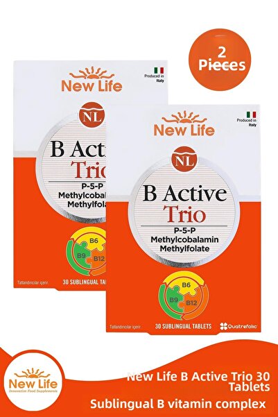 New Life B Active Trio 30 Tablets 2 Pieces