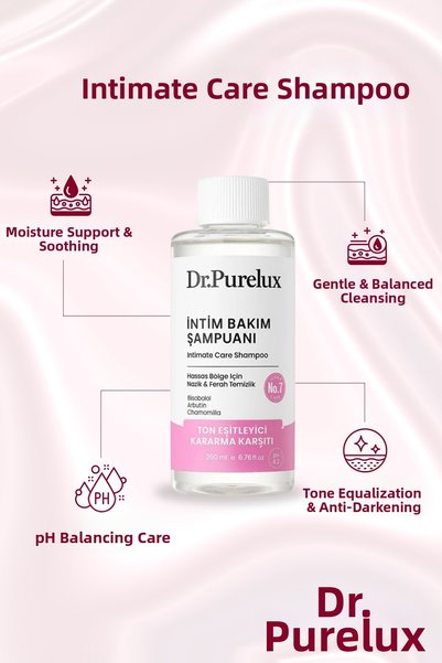 Dr.Purelux Arbutin & Niacinamide Helps Even Out Skin Tone and Anti-Darkening Wash Shampoo for Intimate Areas