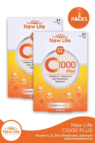 New Life C 1000 Plus 30 Tablets 2 Pieces
